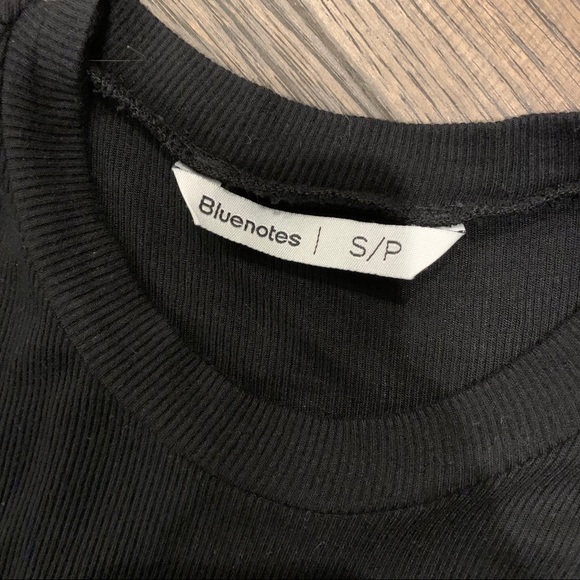Black High Neck Bluenotes Ribbed Tank (size small) - Picture 3 of 3